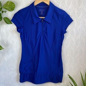 Athleta Running Short Sleeve 1/4 Zip